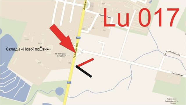 Билборд/Щит, Луцк, Львівська_з-д Кромберг_Нова пошта (з центру)