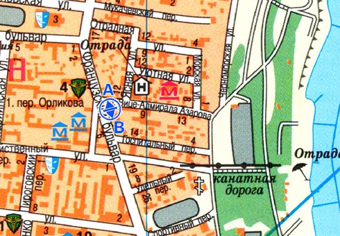 Скрол/Сітіборд, Одеса, Французький бульв., 9 - Віце-Адмірала Азарова вул.
