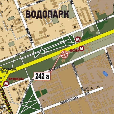 Ролер/Призматрон, Київ, Броварський просп., Ст. м. Лісова (супер-маркет "МегаМаркет", парк Кіото, виїзд з міста)
