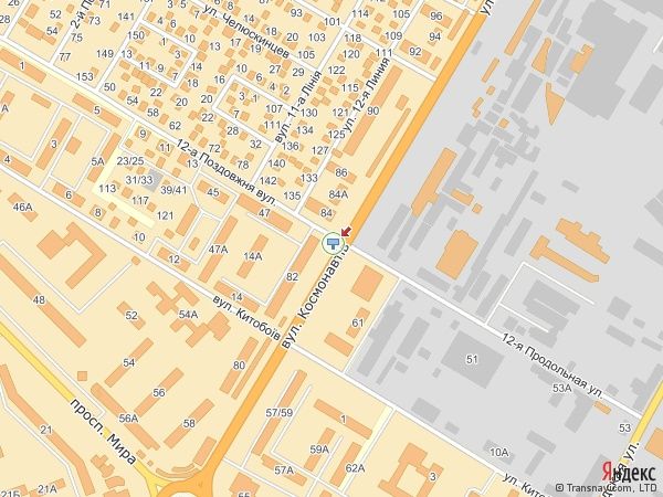 Билборд/Щит, Николаев, ул. Космонавтов, 88 - рынок строительных материалов