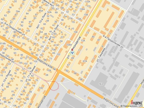 Билборд/Щит, Николаев, ул. Космонавтов, 69 - напротив маг. Рассвет