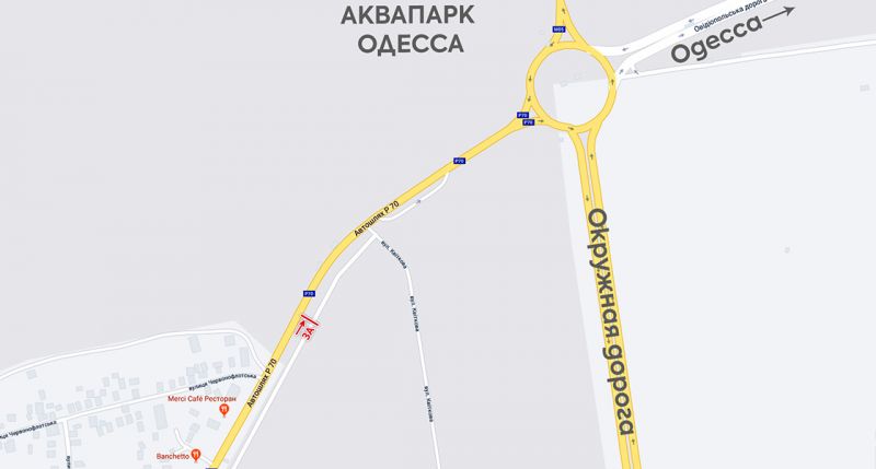 Білборд/Щит, Траси, Овидиопольское шоссе