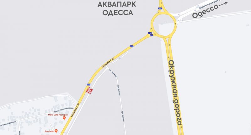 Білборд/Щит, Траси, Овидиопольское шоссе