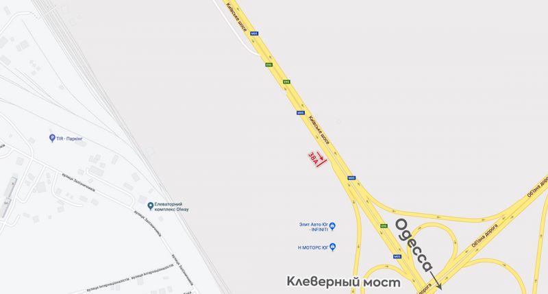 Білборд/Щит, Траси, Киевская трасса