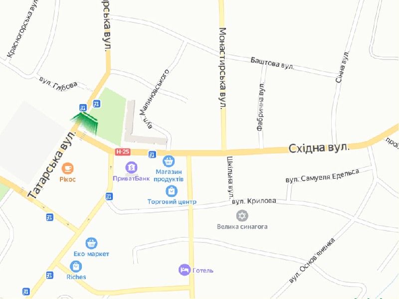Білборд/Щит, Острог, м. Острог, вул. Татарська, навпроти буд. №2
