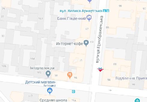 Ситилайт, Одесса, Преображенська вул., 88 - Мала Арнаутська вул.