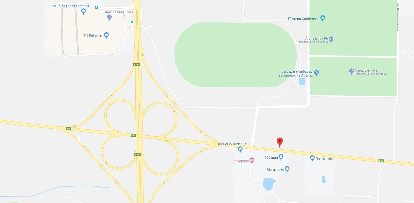 Арка/Реклама на мостах, Траси, Київ-Чоп, км 552+500, Арена Львів, гот.Катерина