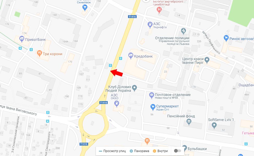 Реклама на остановках, Львов, вул. Кульпарківська,105 (АШАН,ринок Південний)