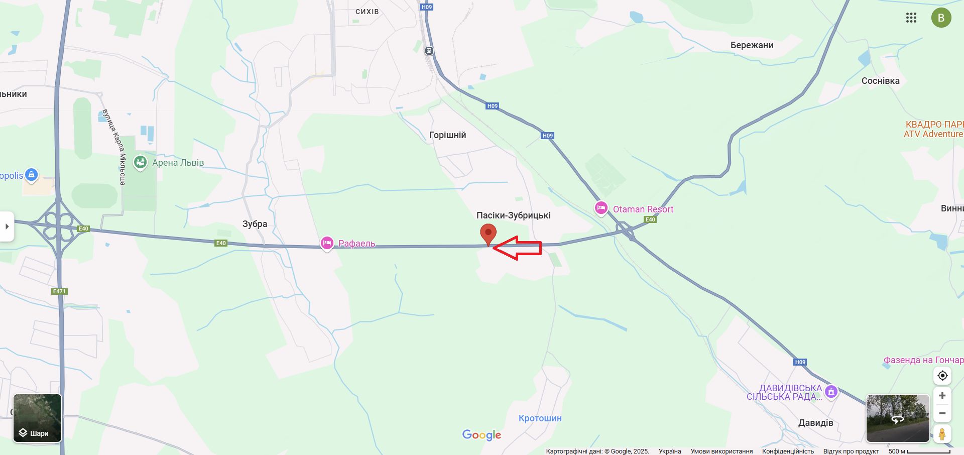 Білборд/Щит, Траси, Пасіки-Зубрецькі (АЗС ОККО) (лівий)