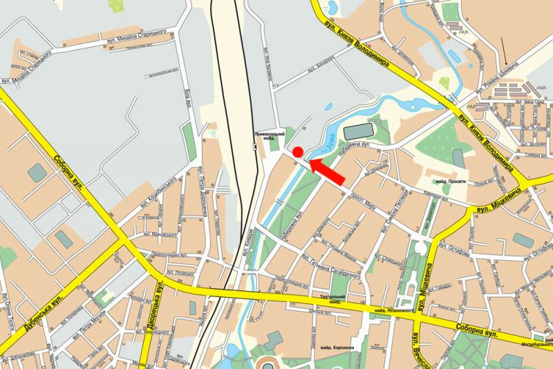 Сітілайт, Рівне, Миру пр., 26, біля кафе "Добрий Шубин"