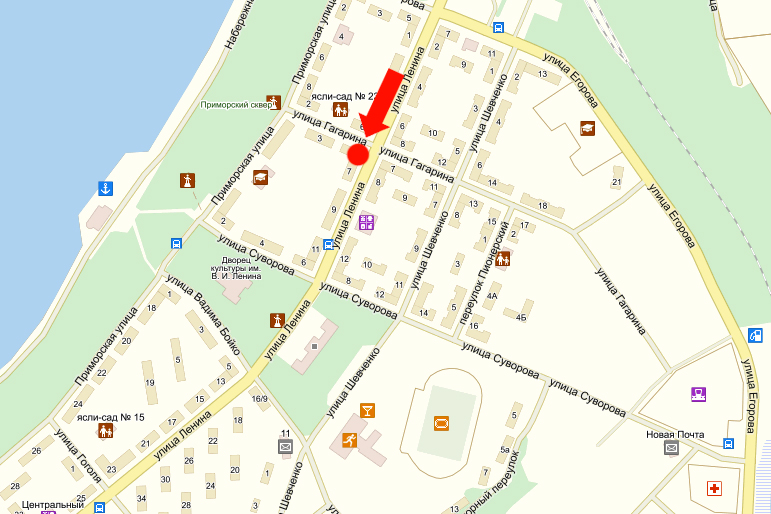 Билборд/Щит, Светловодск, Леніна вул., 7 / Гагаріна вул., центр (флажок)