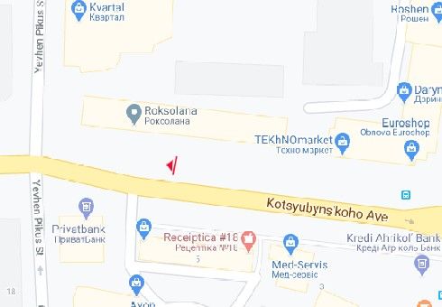 Ситилайт, Винница, Коцюбинського просп., 4 - Батозька
вул. (Кірова вул.)