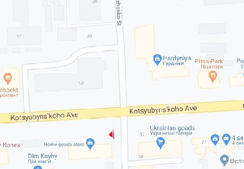Скролл/Ситиборд, Винница, Коцюбинського просп., 29 - Олександра Довженка вул. (Ленінградська вул.)