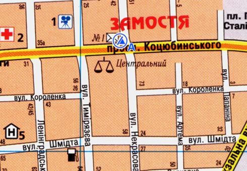 Скролл/Ситиборд, Винница, Коцюбинського просп. - Героїв Нацгвардії вул.