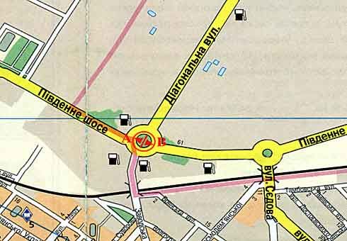 Билборд/Щит, Запорожье, Південне шосе, 54 - Діагональна вул.