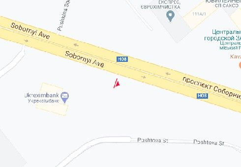 Білборд/Щит, Запоріжжя, Соборний пр. (Леніна пр.) (1) (рух від вокзалу) (VIP)