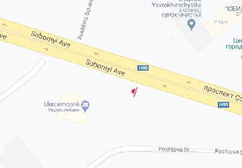 Роллер/Призматрон, Запорожье, Соборний пр. (Леніна пр.) (1) (рух до вокзалу)