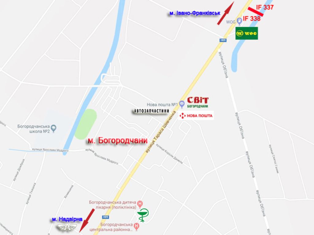 Билборд/Щит, Богородчаны, траса ( автошлях Н-09 )