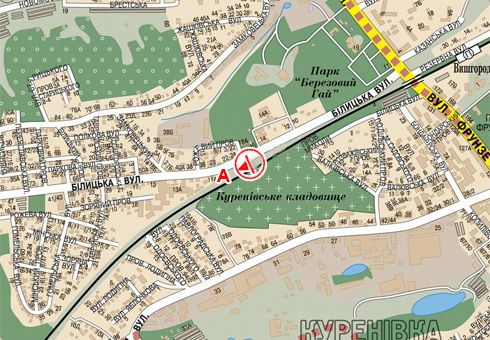 Білборд/Щит, Київ, Білицька вул., 28