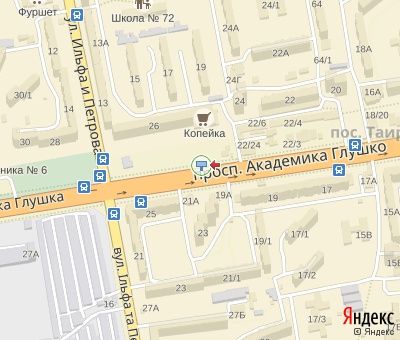Білборд/Щит, Одеса, Глушка пр., 26 - 150 м. до Ільфа та Петрова вул.