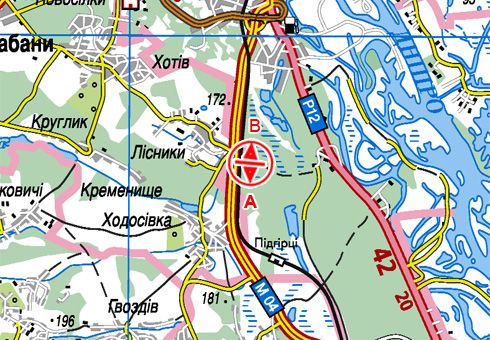 Білборд/Щит, Київ, Траса Н-01, Нова Обухівська, 21500