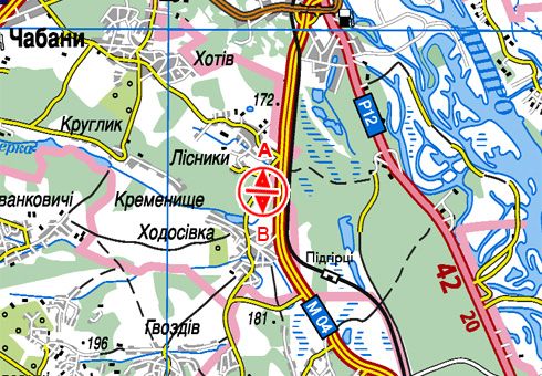 Білборд/Щит, Київ, Траса Н-01, Нова Обухівська, 21750