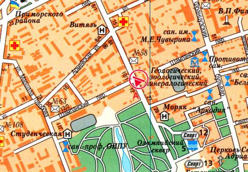 Скрол/Сітіборд, Одеса, Шевченка просп., 23 - Шампанський пров.