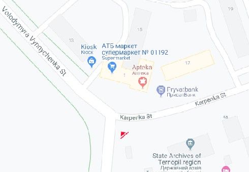 Билборд/Щит, Тернополь, Карпенка вул., супермаркет "Берегиня"
