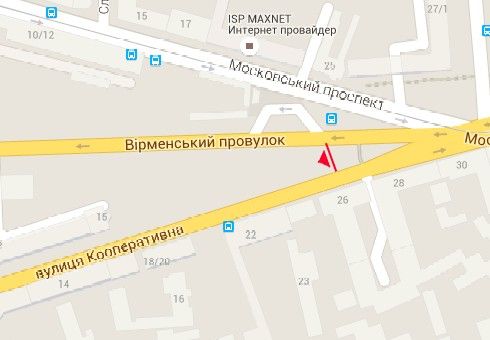 Скролл/Ситиборд, Харьков, Кооперативна вул. - Вірменський пров.