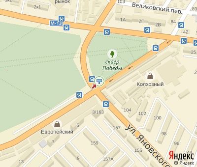 Билборд/Щит, Кропивницкий, Тамма вул. - Вокзальна вул. ( на пр-т Університетський)