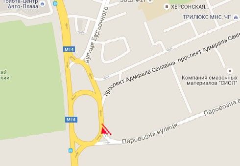 Билборд/Щит, Херсон, Адмірала Сенявіна пр., стара заправка ("Тирла")