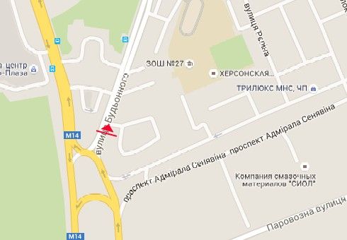 Билборд/Щит, Херсон, Полковника Кедровського вул. (Будьонного вул.) - Адмірала Сенявіна просп.