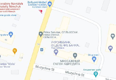 Билборд/Щит, Чернигов, Івана Мазепи вул. (Щорса вул.), 57 - Музична вул.