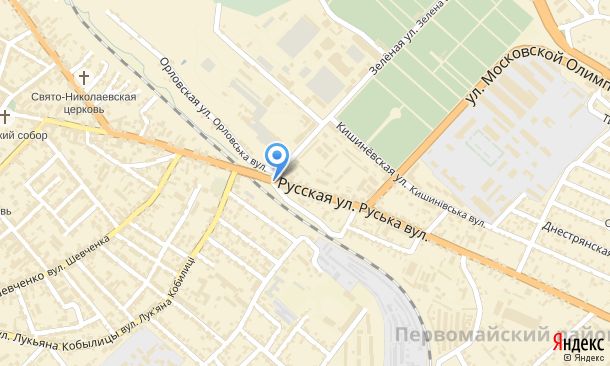 Білборд/Щит, Чернівці, на розі вулиць Руської та Херсонської (перехрестя на ринок Зелений), лівий
