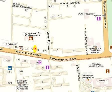 Билборд/Щит, Винница, вул. Хмельницьке шосе, 12