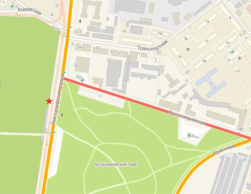 Роллер/Призматрон, Одесса, Люстдорфська дорога  / Артилерійський парк