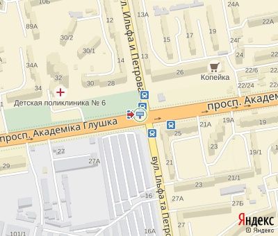 Білборд/Щит, Одеса, Глушка пр. - Ільфа та Петрова вул. (600 м. до пл. "Незалежності", в центр) (лівий)