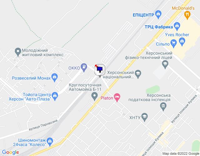 Білборд/Щит, Херсон, Ж.переезд с ул.Паровозной на Бериславское ш.