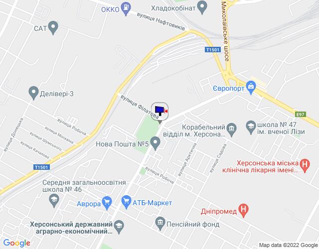 Білборд/Щит, Херсон, Угол ул.Сретенская(Розы Люксембург) и ул.Филатова