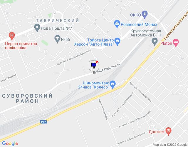 Білборд/Щит, Херсон, Угол ул.Паровозная и ул.49Гв.Дивизии