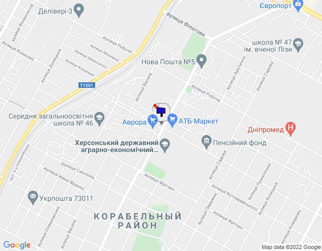 Білборд/Щит, Херсон, Угол ул.Розы Люксембург и ул.Комкова,