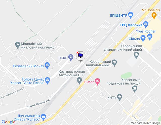 Білборд/Щит, Херсон, Ж.переезд с ул.Паровозной на Бериславское ш.