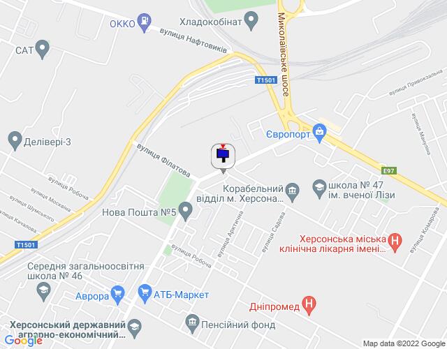 Білборд/Щит, Херсон, Угол ул.Филатова и ул.Роза Люксембург,