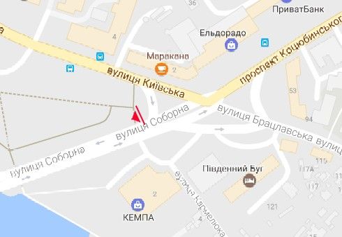 Скролл/Ситиборд, Винница, Соборна вул. - Київська вул.