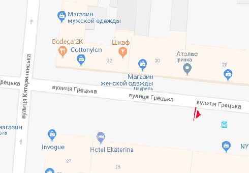 Пілон, Одеса, Греческая ул., 23 - Екатерининская ул.