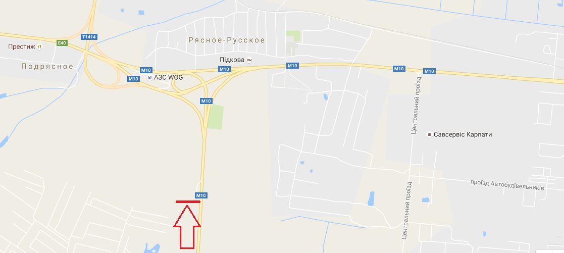 Білборд/Щит, Траси, М-10, Західний обхід м.Львова, км 0+400, Фуджікура Аутомотів, Сканія Львів, праворуч