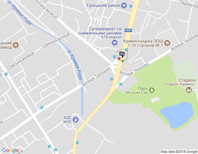 Ролер/Призматрон, Кременчук, просп. Свободи, 8а, перехр. з вул. Троїцькою і вул. Хорольською, біля Електростанції, навпроти супермаркету «АТБ»