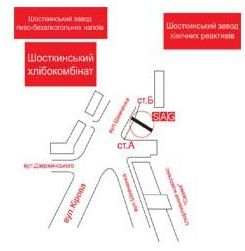 Билборд/Щит, Шостка, вул.Шевченко,14