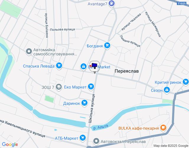 Білборд/Щит, Переяслав/Переяслав-Хмельницький, на розі вул. Шкільна та вул. М.Грушевського