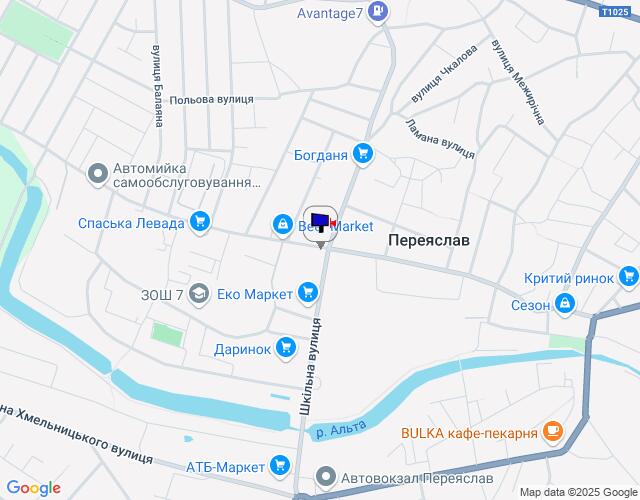 Билборд/Щит, Переяслав/Переяслав-Хмельницкий, на розі вул. Шкільна та вул. М.Грушевського